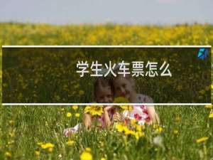 学生火车票怎么