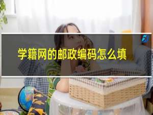 学籍网的邮政编码怎么填