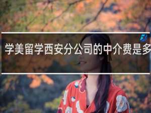 学美留学西安分公司的中介费是多少钱？