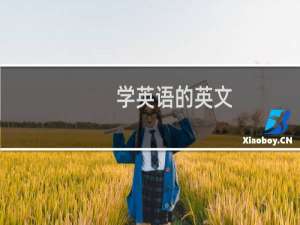 学英语的英文