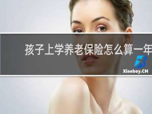 孩子上学养老保险怎么算一年