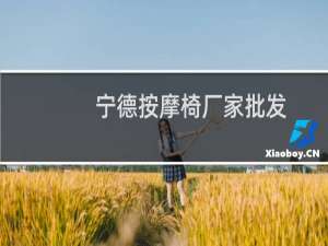 宁德按摩椅厂家批发