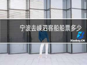 宁波去嵊泗客船船票多少