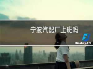 宁波汽配厂上班吗