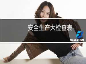 安全生产大检查表