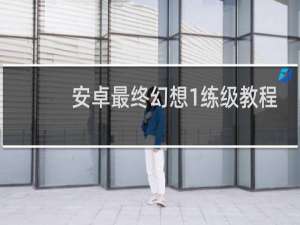 安卓最终幻想1练级教程