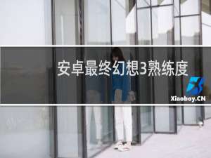 安卓最终幻想3熟练度