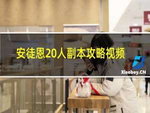 安徒恩20人副本攻略视频