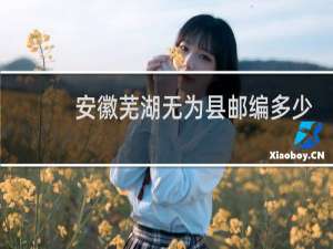 安徽芜湖无为县邮编多少