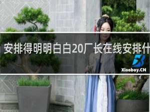 安排得明明白白 厂长在线安排什么梗