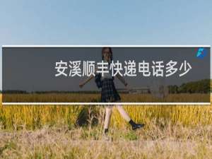 安溪顺丰快递电话多少