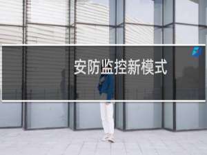 安防监控新模式