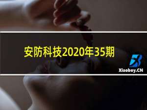 安防科技2020年35期