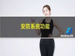 安防系统功能