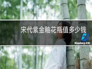 宋代紫金釉花瓶值多少钱
