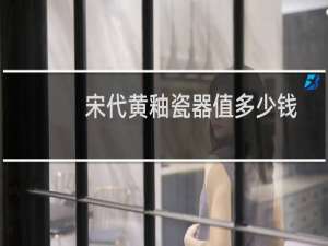 宋代黄釉瓷器值多少钱