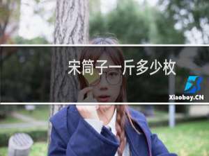 宋筒子一斤多少枚