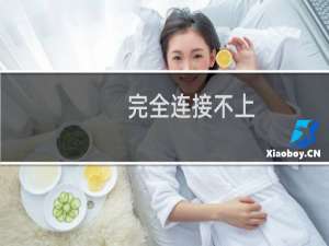 完全连接不上，所有功能无法使用