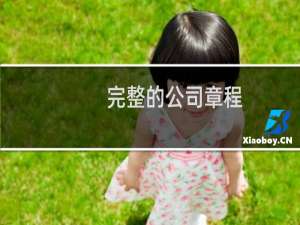 完整的公司章程