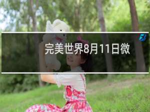 完美世界8月11日微信每日一题答案分享