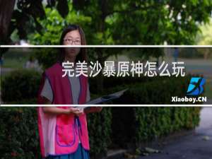 完美沙暴原神怎么玩