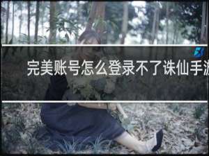 完美账号怎么登录不了诛仙手游