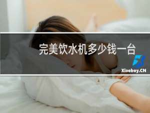 完美饮水机多少钱一台