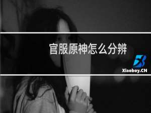 官服原神怎么分辨