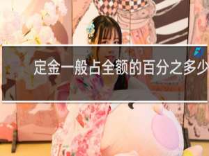 定金一般占全额的百分之多少