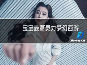 宝宝最高灵力梦幻西游