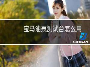 宝马油泵测试台怎么用