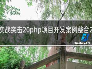 实战突击 php项目开发案例整合 源码