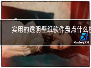 实用的透明壁纸软件盘点什么梗
