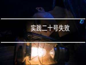 实践二十号失败