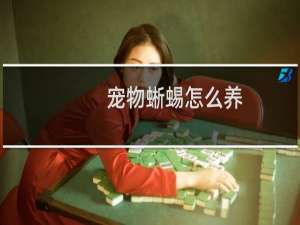 宠物蜥蜴怎么养