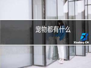 宠物都有什么