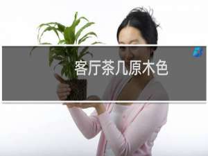 客厅茶几原木色