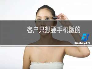 客户只想要手机版的，还有烦请把原先营销版的帮我退回基础版的，