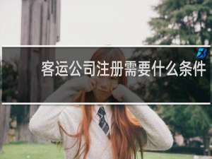 客运公司注册需要什么条件
