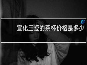 宣化三瓷的茶杯价格是多少