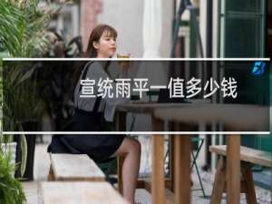 宣统雨平一值多少钱