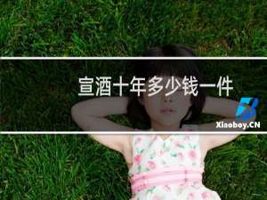 宣酒十年多少钱一件