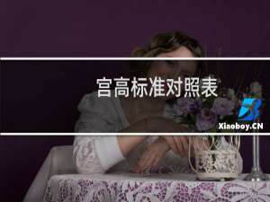宫高标准对照表（宫高标准）