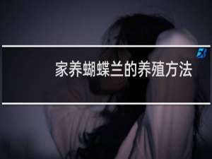 家养蝴蝶兰的养殖方法