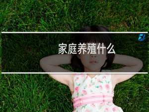 家庭养殖什么