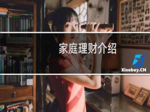 家庭理财介绍