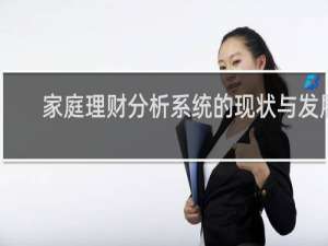 家庭理财分析系统的现状与发展