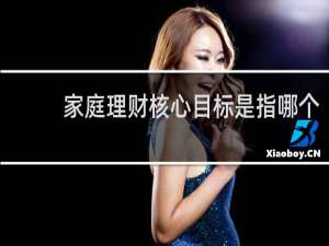 家庭理财核心目标是指哪个