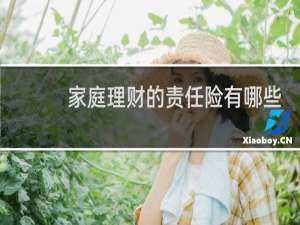 家庭理财的责任险有哪些