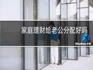 家庭理财给老公分配好吗